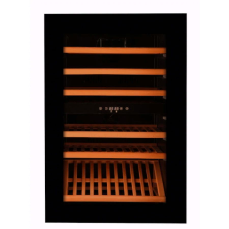 Wine fridge | Black | 53.5x54x89cm | 2 Temperature zones