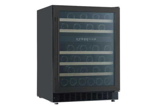 HorecaTraders Cave à vin climatisée | 57x59,5x(h)82,5 cm | 137 L | Deux zones de température 