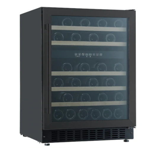  HorecaTraders Weinklimaschrank | 57x59,5x(h)82,5 cm | 137 Liter | Zwei Temperaturzonen 