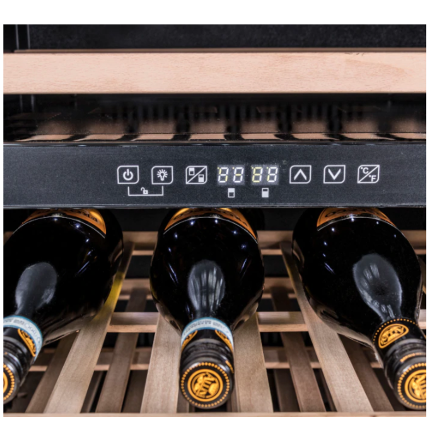 Cave à vin climatisée | 57x59,5x82,5 cm | 137 L | Deux zones de température