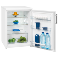 Kompaktkühlschrank mit 3 Ablagen | Weiß | 58x56x(h)86 cm | 133 Liter