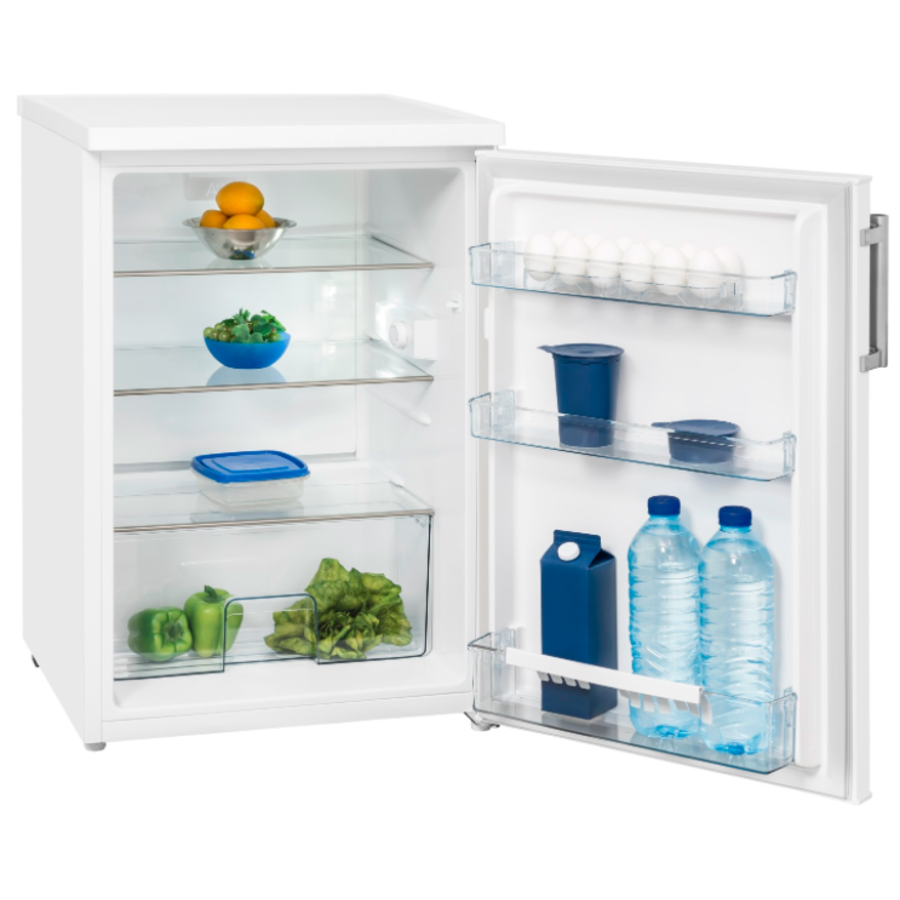 Compact refrigerator with 3 shelves | White | 58x56x (h) 86 cm | 133 l