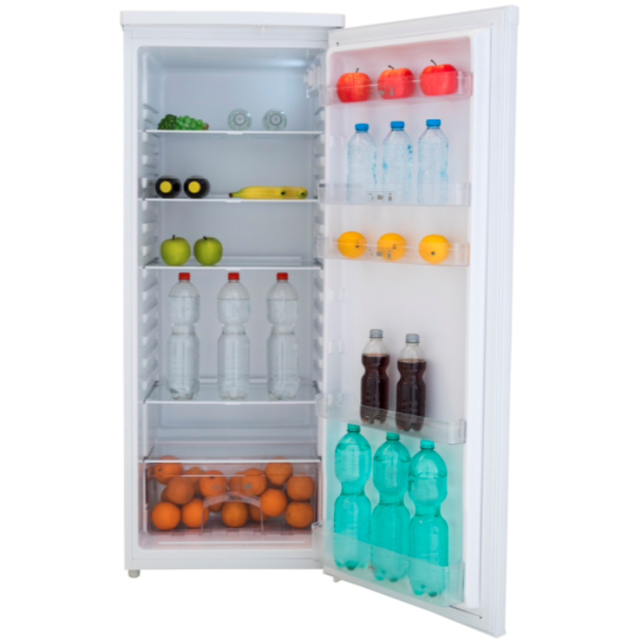 Refrigerator with 5 shelves | White | 58x55x(h)142 cm | 242L