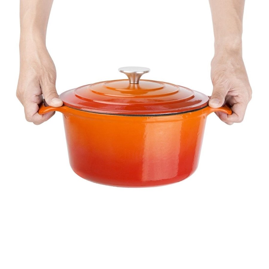 Runder Bräter, Orange, 4 l | Ø23,5cm