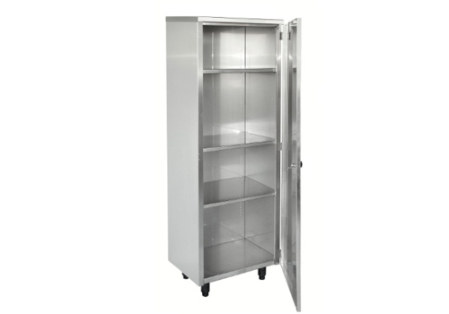  HorecaTraders Lagerschrank | Edelstahl | 60x48x(h)180 cm 