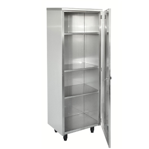  HorecaTraders Lagerschrank | Edelstahl | 60x48x(h)180 cm 