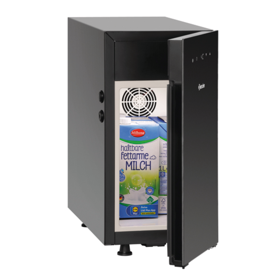 Milchkühlschrank | Schwarz | 23x47x(h)46 cm | 8 Liter