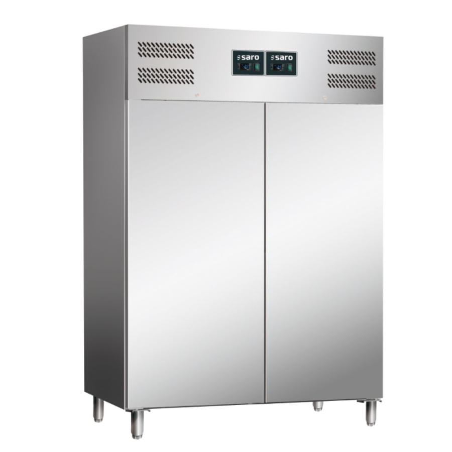Combinaison réfrigérateur/congélateur | acier inoxydable | 2x 537 L | 134x81x(h)200 cm