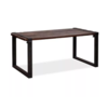HorecaTraders Table | Brown-black | Hardwood | Low | 220x80x76cm