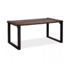 HorecaTraders Tafel  | Bruin-zwart  | Hardhout | Laag |  220x80x76cm