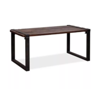 Table | Brown-black | Hardwood | Low | 220x80x76cm