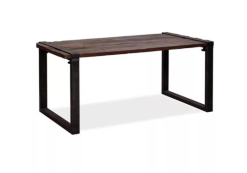  HorecaTraders Table | Brown-black | Hardwood | Low | 220x80x76cm 