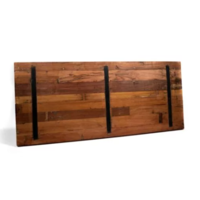 Tisch | Braun-Schwarz | Hartholz | Niedrig | 220x80x76cm