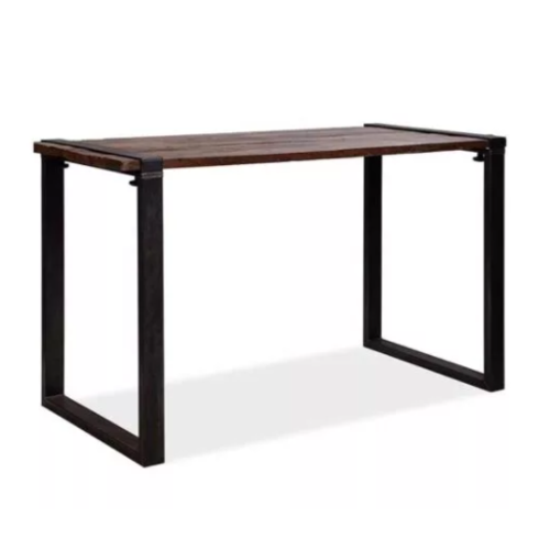  HorecaTraders Table | Brown-Black | Hardwood | High | 220x80x110cm 