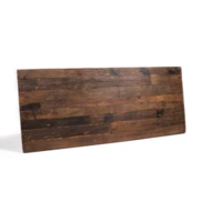 Table basse en bois dur marron-noir | 180x80x(h)76cm