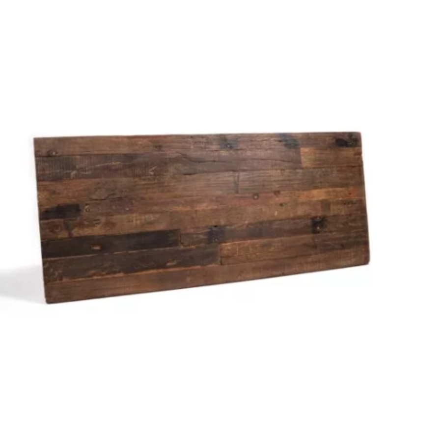 Table basse en bois dur marron-noir | 180x80x(h)76cm