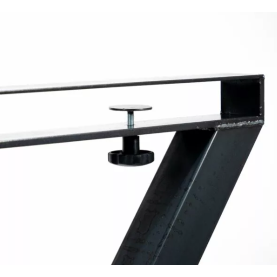 Table basse en bois dur marron-noir | 180x80x(h)76cm