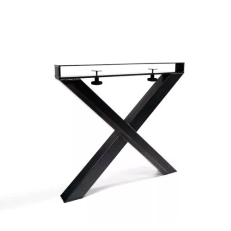 Table basse en bois dur marron-noir | 180x80x(h)76cm