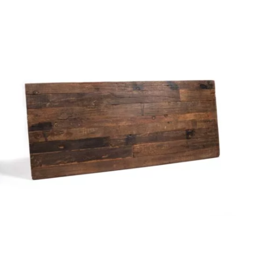 Table haute en bois dur marron-noir | 180x80x(h)110cm