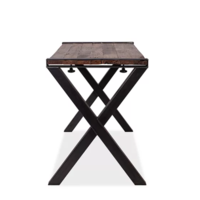 Table Brown-Black Hardwood High | 180x80x (h) 110cm