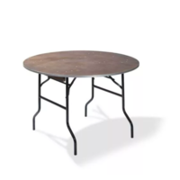 Dining Table Wood Round | Ø183x (h) 76cm | Brown-Black