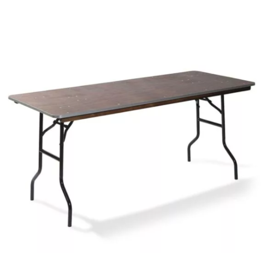 Dining Table Wood Straight | 220x (h) 76cm | Black-Wood