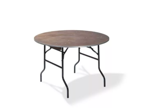  HorecaTraders Dinner Table Wood Round | Ø122x (h) 76cm | Wood-Black 