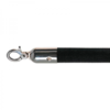 HorecaTraders Corde de barrière | Chrome/Noir | 157 cm