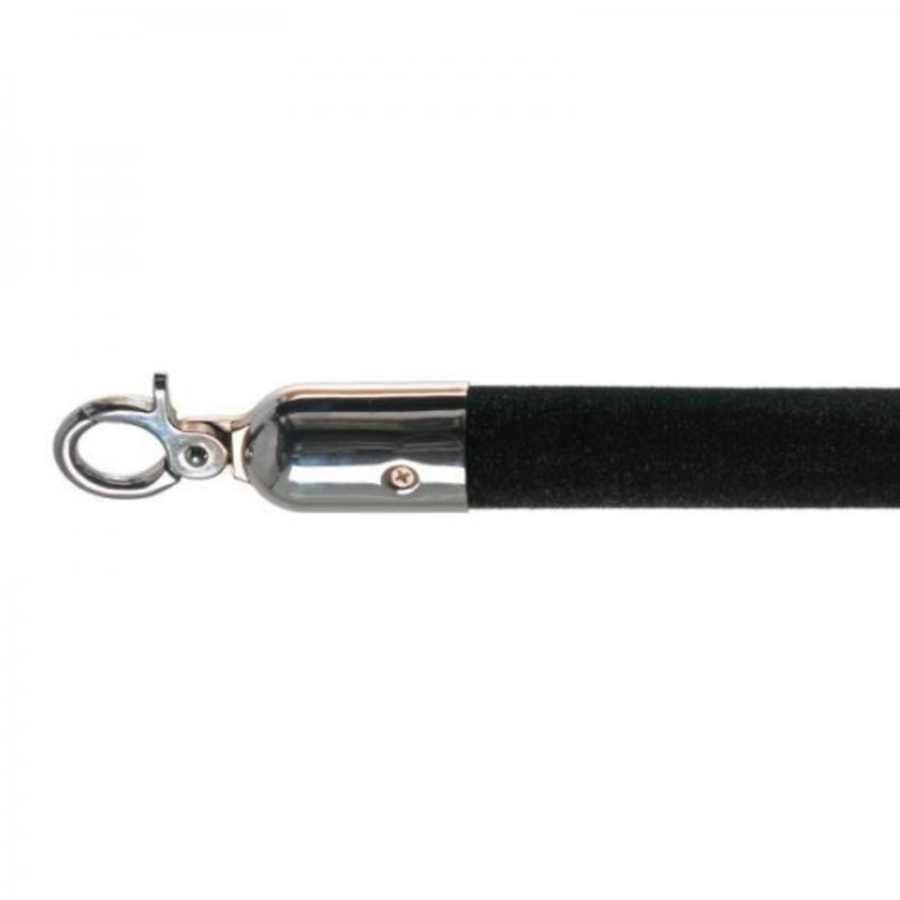 Corde de barrière | Chrome/Noir | 157 cm
