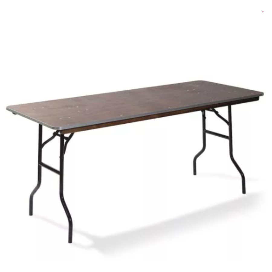Table à manger droite en bois | 122x76x(h)76cm | Bois noir