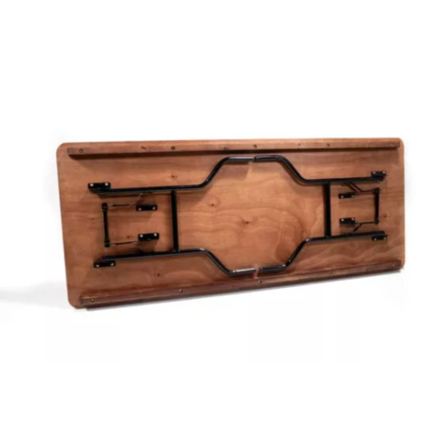 Table à manger droite en bois | 122x76x(h)76cm | Bois noir