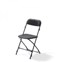Chaise pliante | Noir | 43x45x(h)80 cm