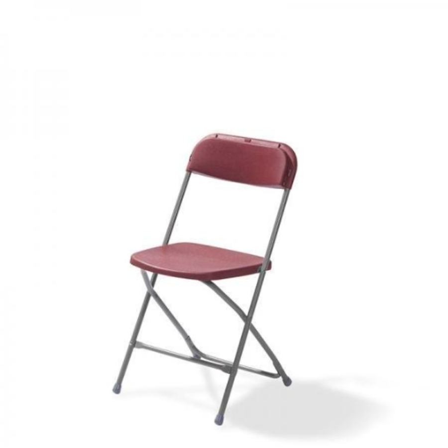 Klappstuhl | Bordeaux/Grau | 43x45x(h)80 cm