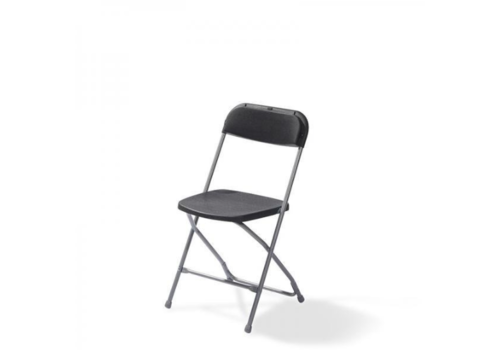  HorecaTraders Klappstuhl | Schwarz/Grau | 43x45x80 cm 