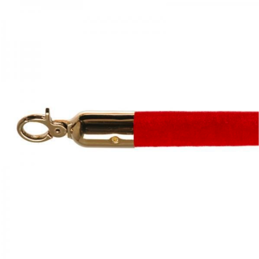 Corde de barrière | Laiton/Rouge | 157 cm