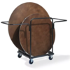 HorecaTraders Trolley voor Diner Tafel Hout Rond | 80x75x124cm