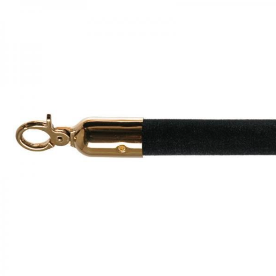 Corde de barrière | Laiton/Noir | 157 cm