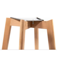 Tabouret de bar Keeve avec accoudoirs | 59x61x(h)119cm | Noir-Brun