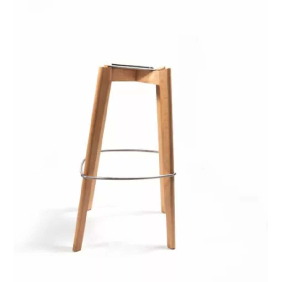 Tabouret de bar Keeve avec accoudoirs | 59x61x(h)119cm | Noir-Brun