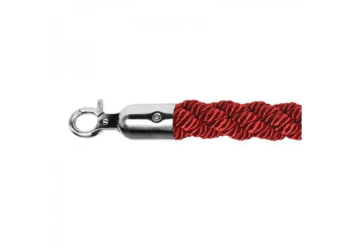  HorecaTraders cord | Stainless steel/ Red | 157 cm 
