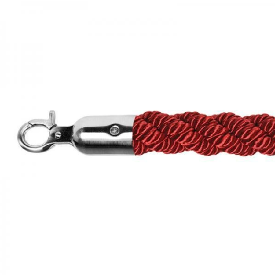 Corde de barrière | Acier inoxydable/Rouge | 157 cm