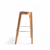 Keeve Bar Stool With Armrest | 59x61x(h)119cm | White-Brown