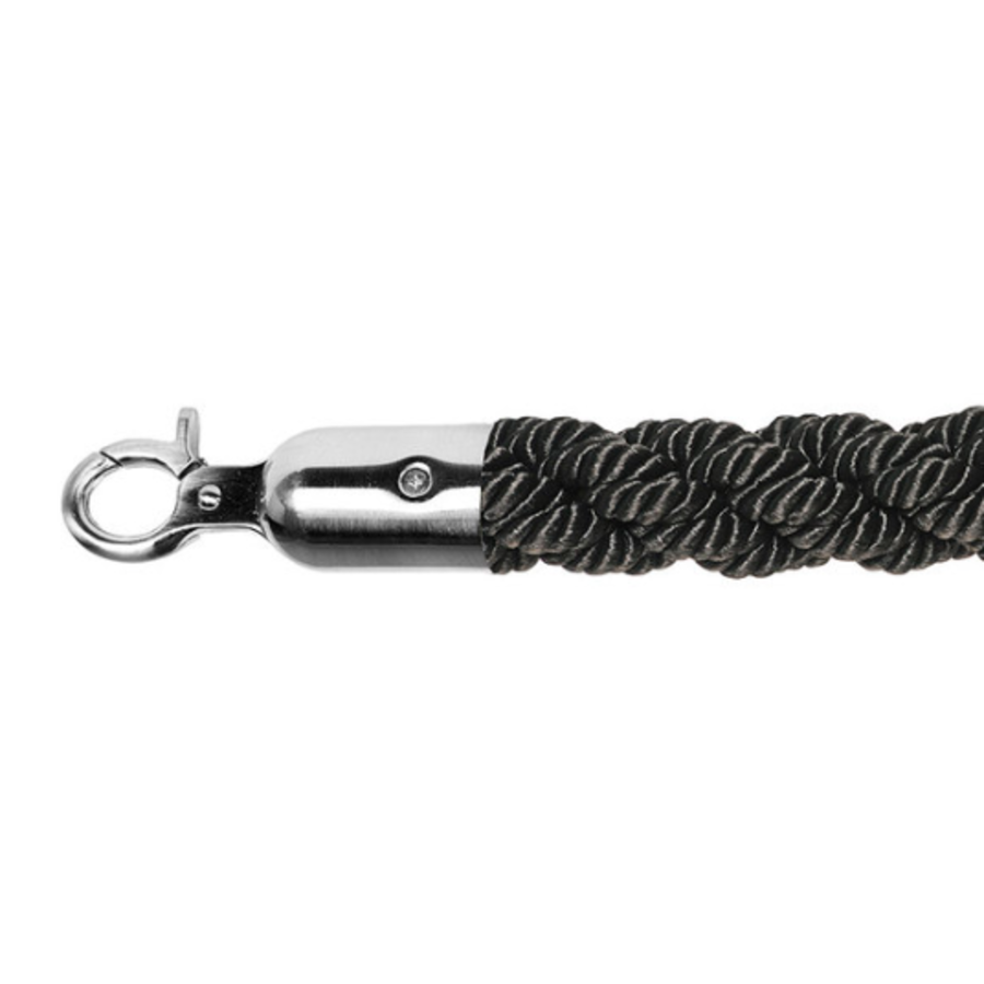 Corde de barrière | acier inoxydable | Noir | 157 cm