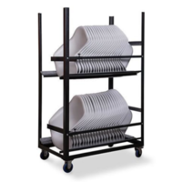 Trolley Keeve Shell Armrest | 120x73.5x(h)195cm | Hammered