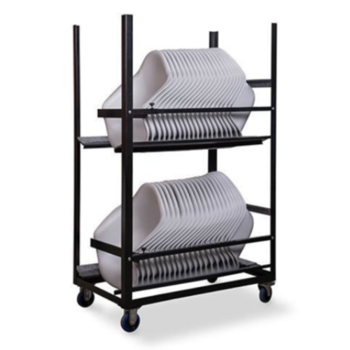  HorecaTraders Accoudoir de baignoire Trolley Keeve | 120x73,5x(h)195cm | Coup de marteau 