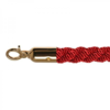 HorecaTraders Absperrseil | Messing/Rot | 157 cm