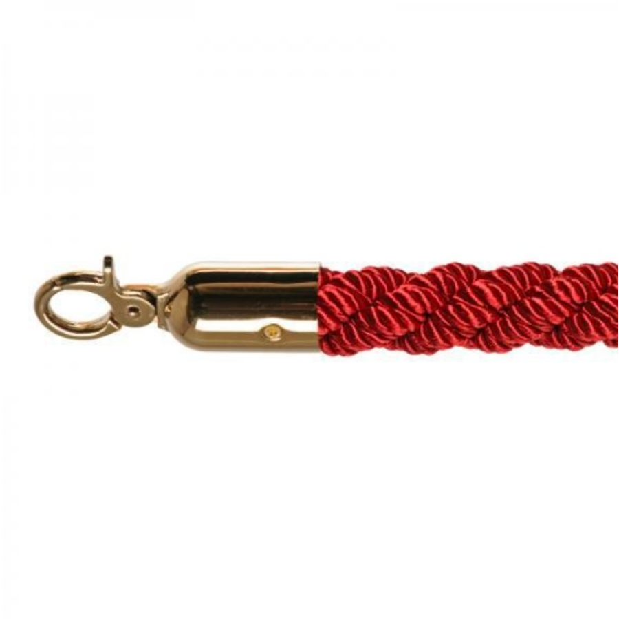Corde de barrière | Laiton/Rouge | 157 cm
