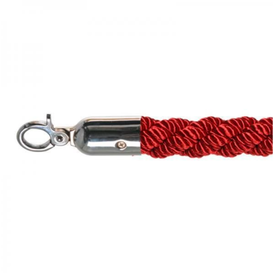 Corde de barrière | Chrome/Rouge | 157 cm