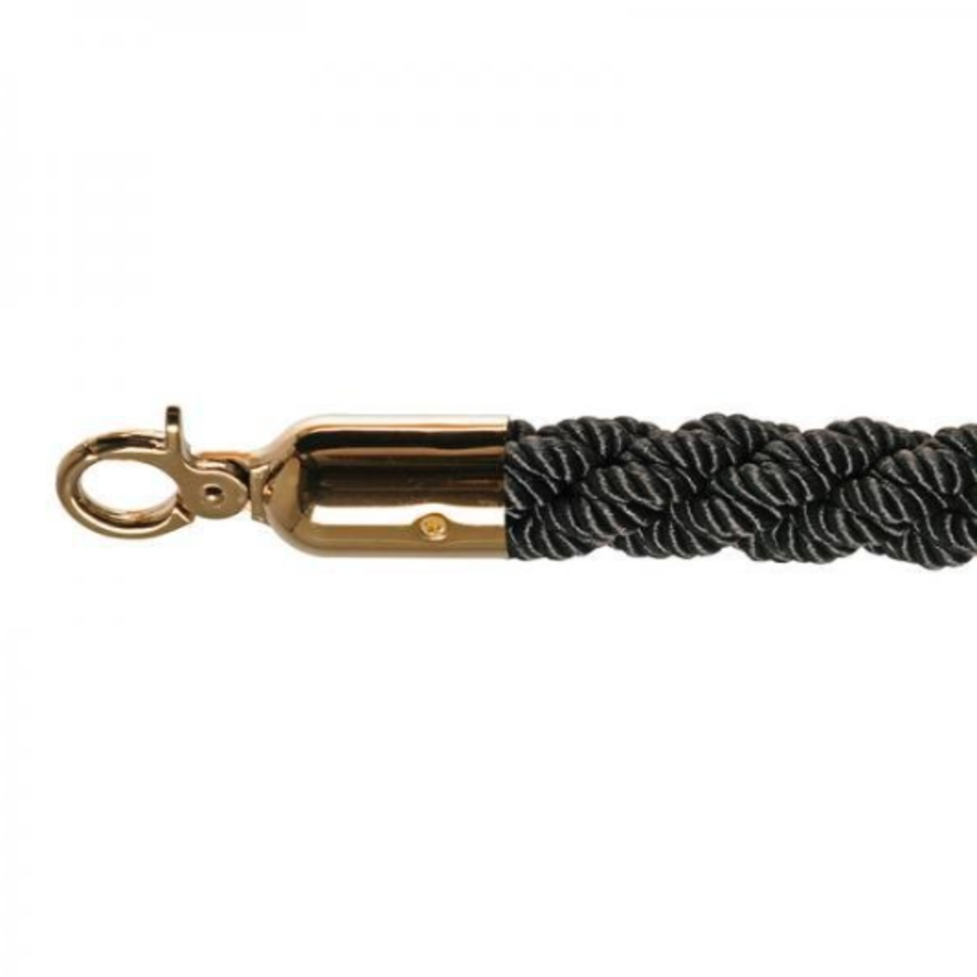 Corde de barrière | Laiton/Noir | 157 cm