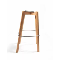 Keeve Bar Stool Low | 47x53x(h)90cm | White-Brown